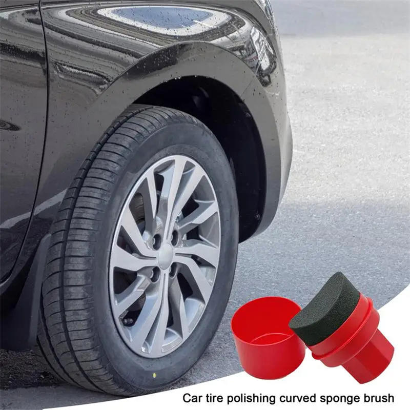 Curved Car Tire Waxing Sponge  - Wax Applicator Pad incelemesi ve fiyatı