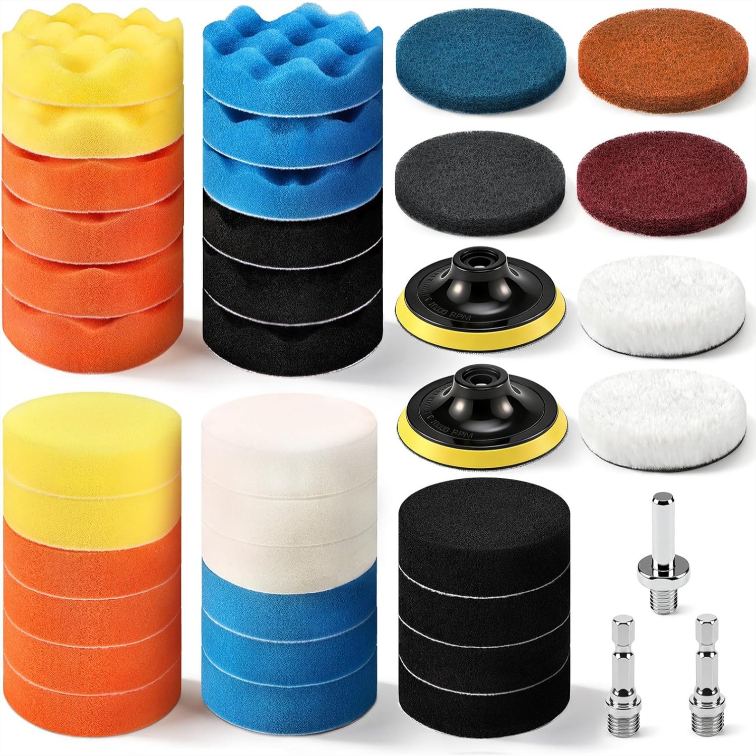 38 Pcs 3 Inch Car Polishing Pa - Polish Pad Set Buffer incelemesi ve fiyatı