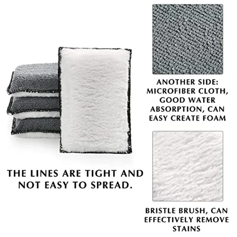 10Pcs Soft Double-Side Microfi - Leather Cleaner Interior incelemesi ve fiyatı