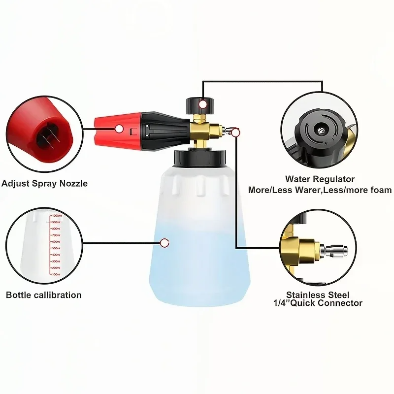High Pressure PA Foam Cannon   - Pressure Washer Foam Gun incelemesi ve fiyatı