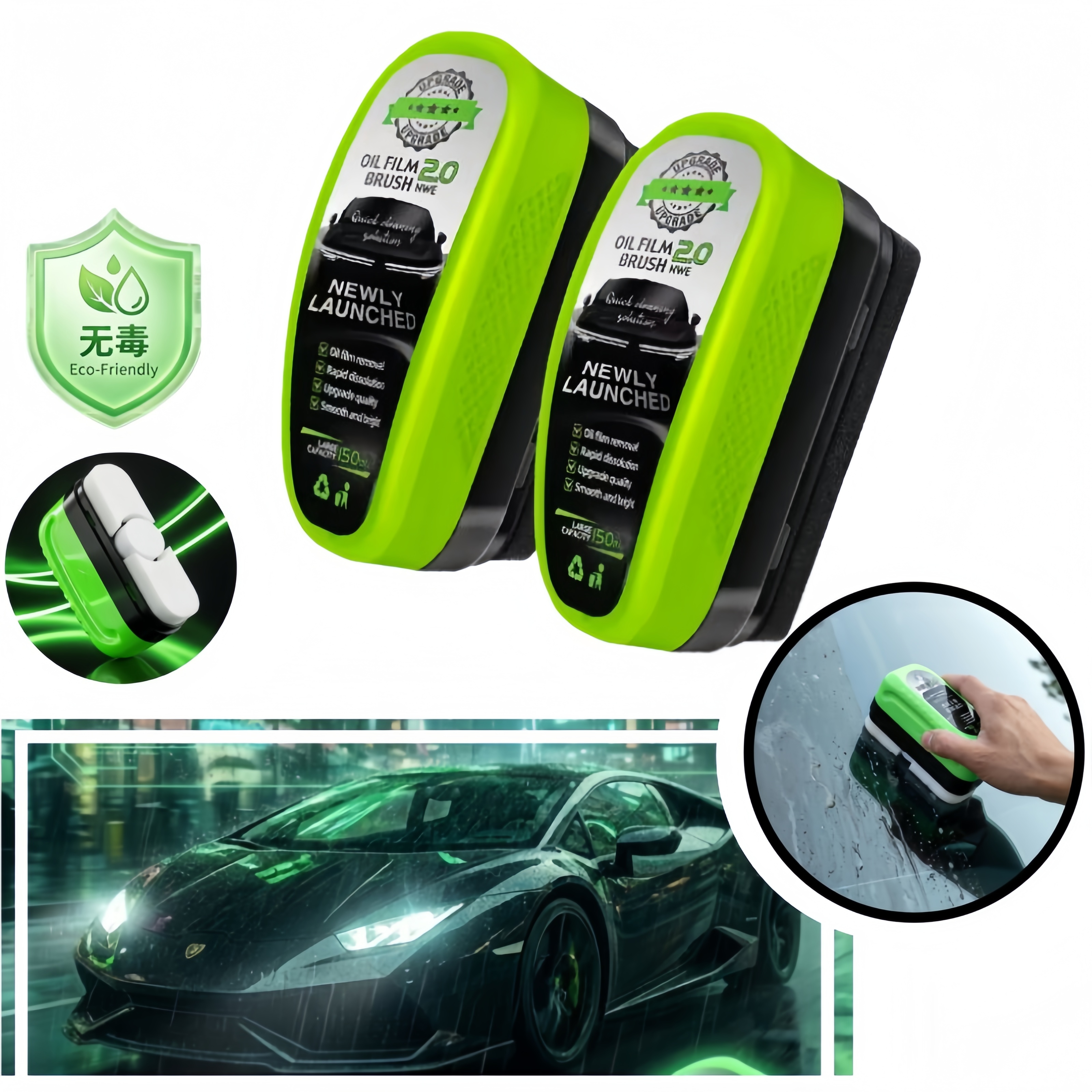 Non Toxic Car Glass Oil Film R - Detailing Brush Set incelemesi ve fiyatı