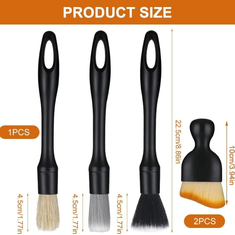 5pcs Automotive Detail Brush K - Interior Detailing Kit incelemesi ve fiyatı