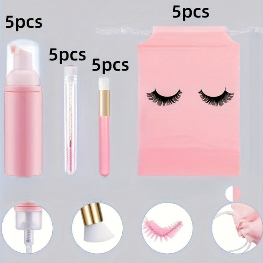20Pcs Lash Care Kit - 5 Foam P - Detailing Brush Set incelemesi ve fiyatı