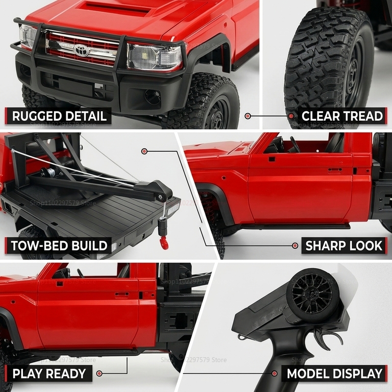 New MN82T RC Crawler 2.4G 4WD  - Dirt Brush Interior incelemesi ve fiyatı