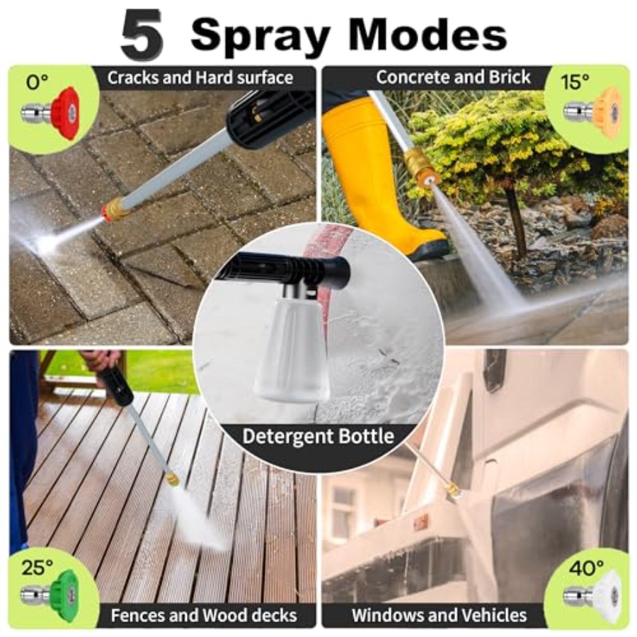 Power waher 4300PSI with 4 Qui - Foam Cannon Car Wash incelemesi ve fiyatı