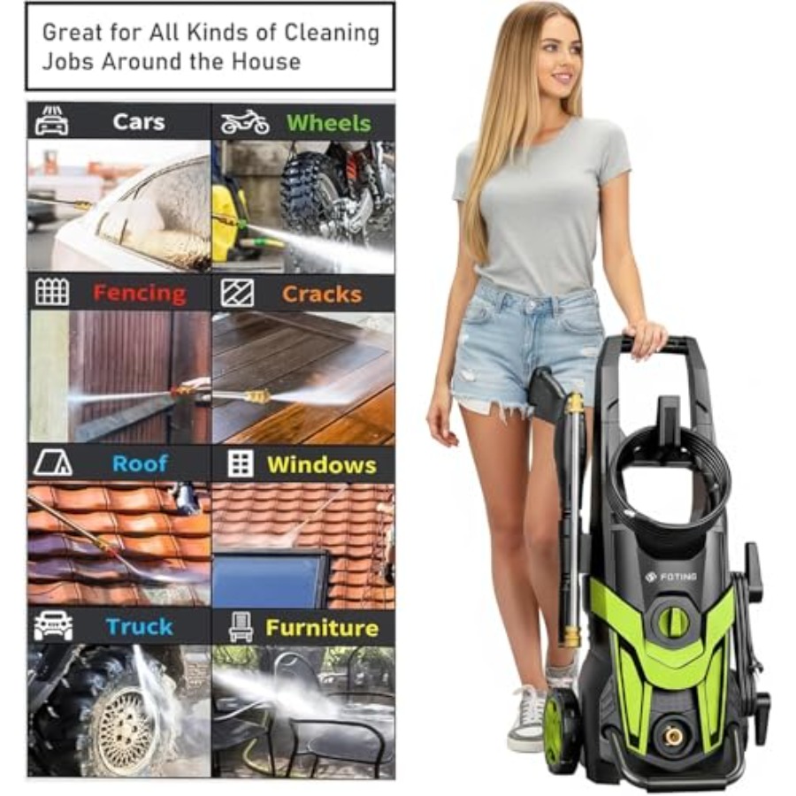 Power waher 4300PSI with 4 Qui - Foam Cannon Car Wash incelemesi ve fiyatı