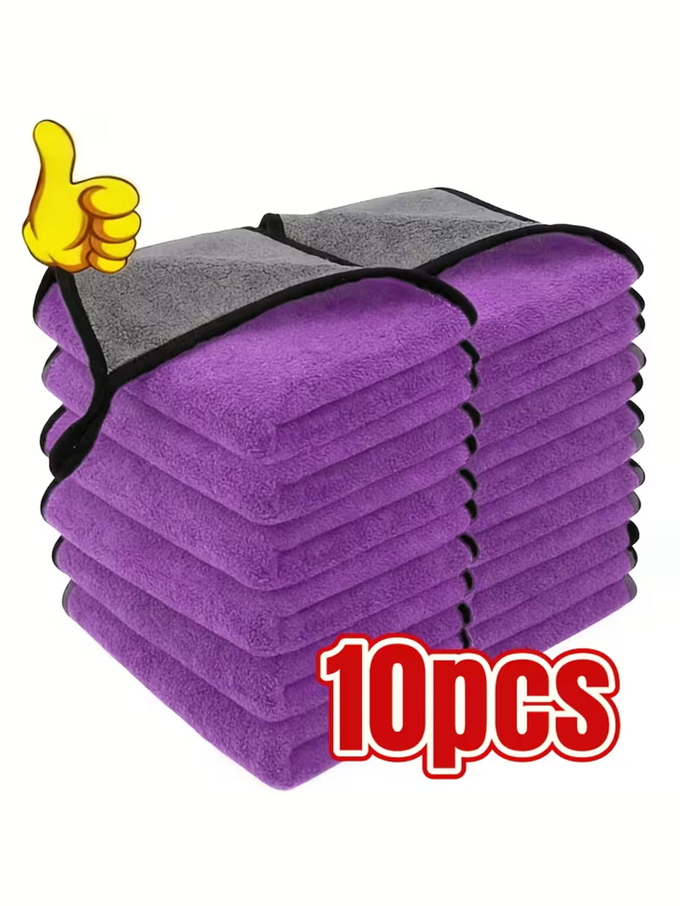 10-Pack Double-Sided Coral Vel - Microfiber Towel Detailing incelemesi ve fiyatı