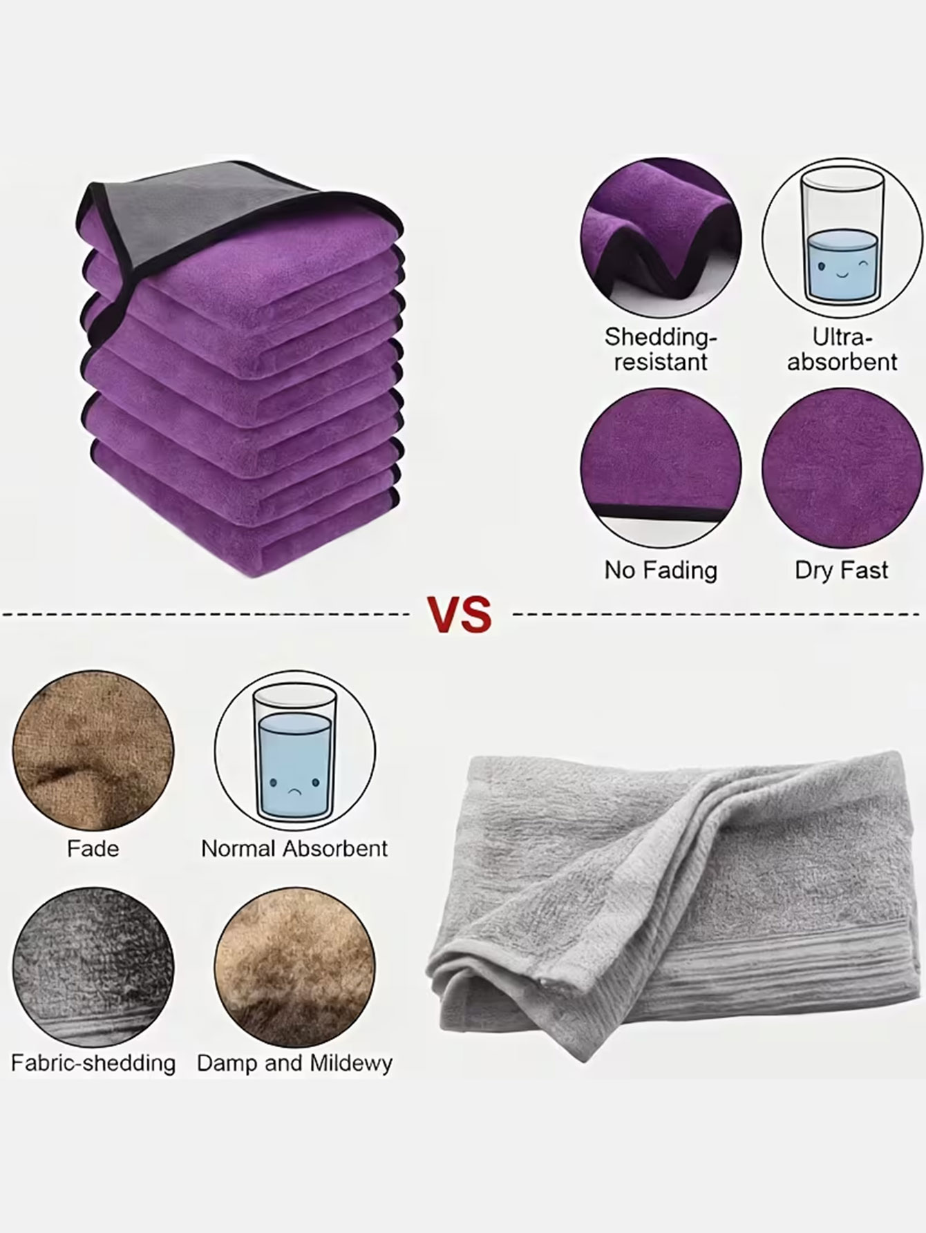 10-Pack Double-Sided Coral Vel - Microfiber Towel Detailing incelemesi ve fiyatı
