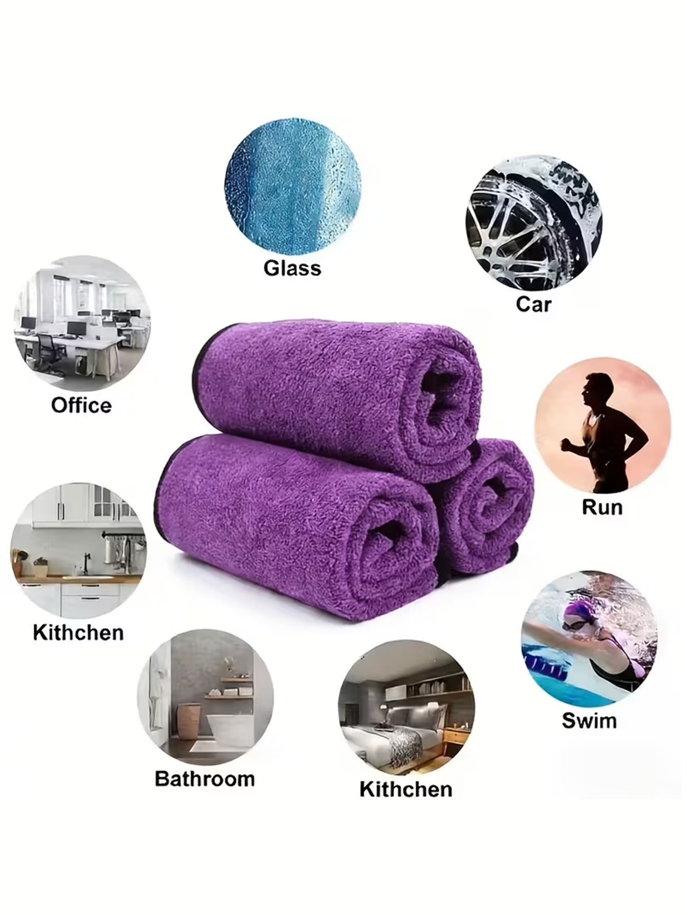 10-Pack Double-Sided Coral Vel - Microfiber Towel Detailing incelemesi ve fiyatı