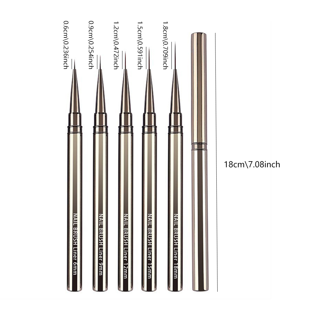5-Piece Professional Nail Art  - Detailing Brush Set incelemesi ve fiyatı