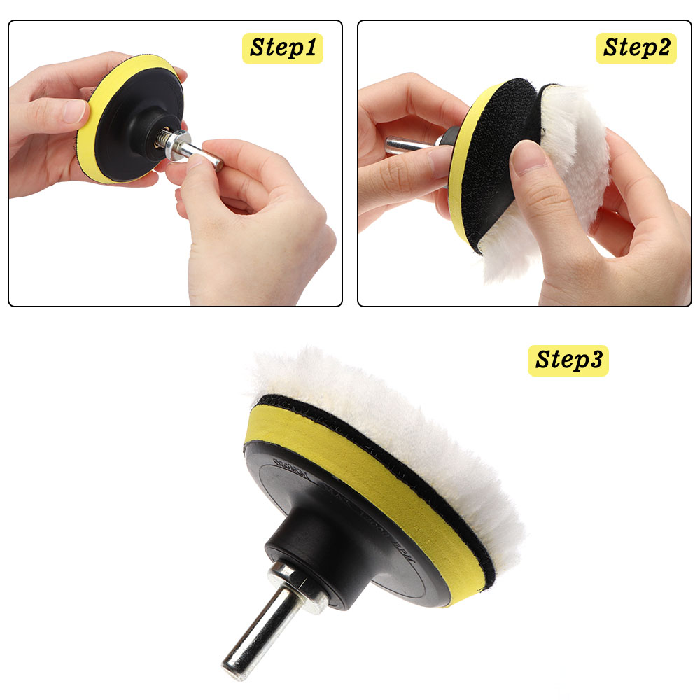 8pcs Auto Car Polishing Pad Ki - Polish Pad Set Buffer incelemesi ve fiyatı