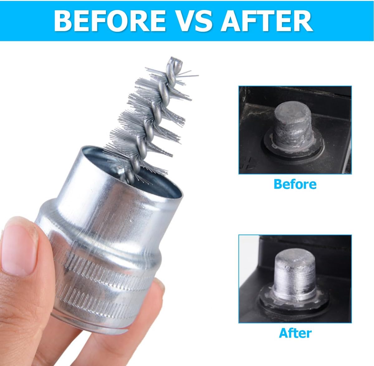 2PCS Car Battery Terminal Clea - Car Cleaning Brush incelemesi ve fiyatı