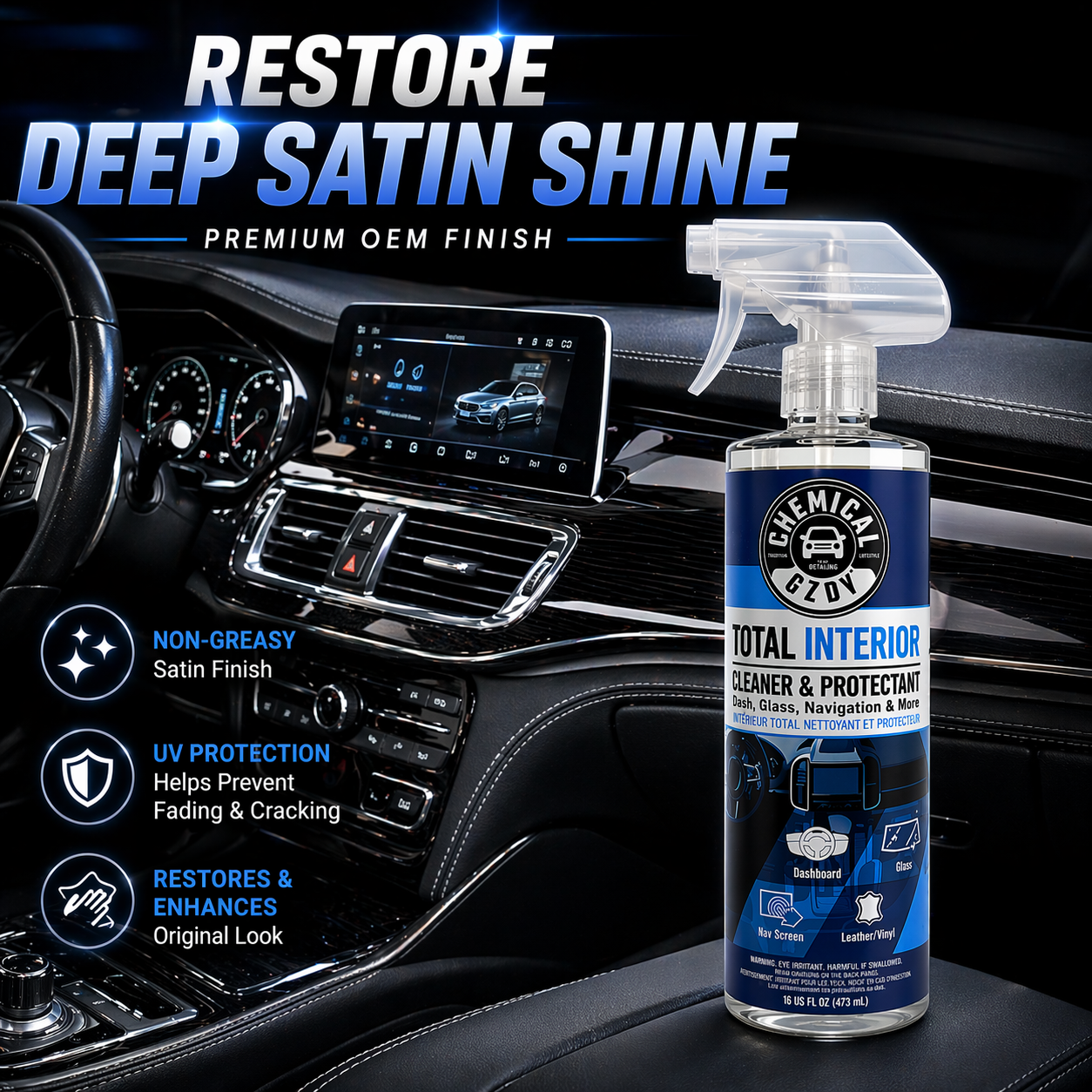 Total Interior Cleaner 473ml – - Leather Cleaner Interior incelemesi ve fiyatı