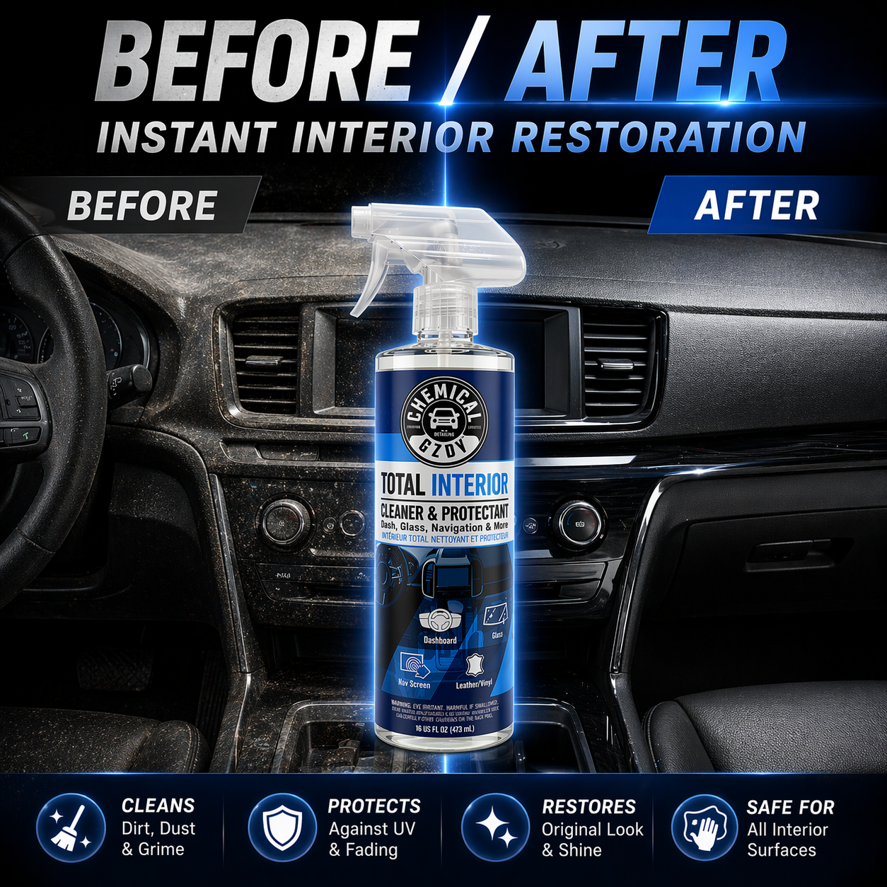 Total Interior Cleaner 473ml – - Leather Cleaner Interior incelemesi ve fiyatı