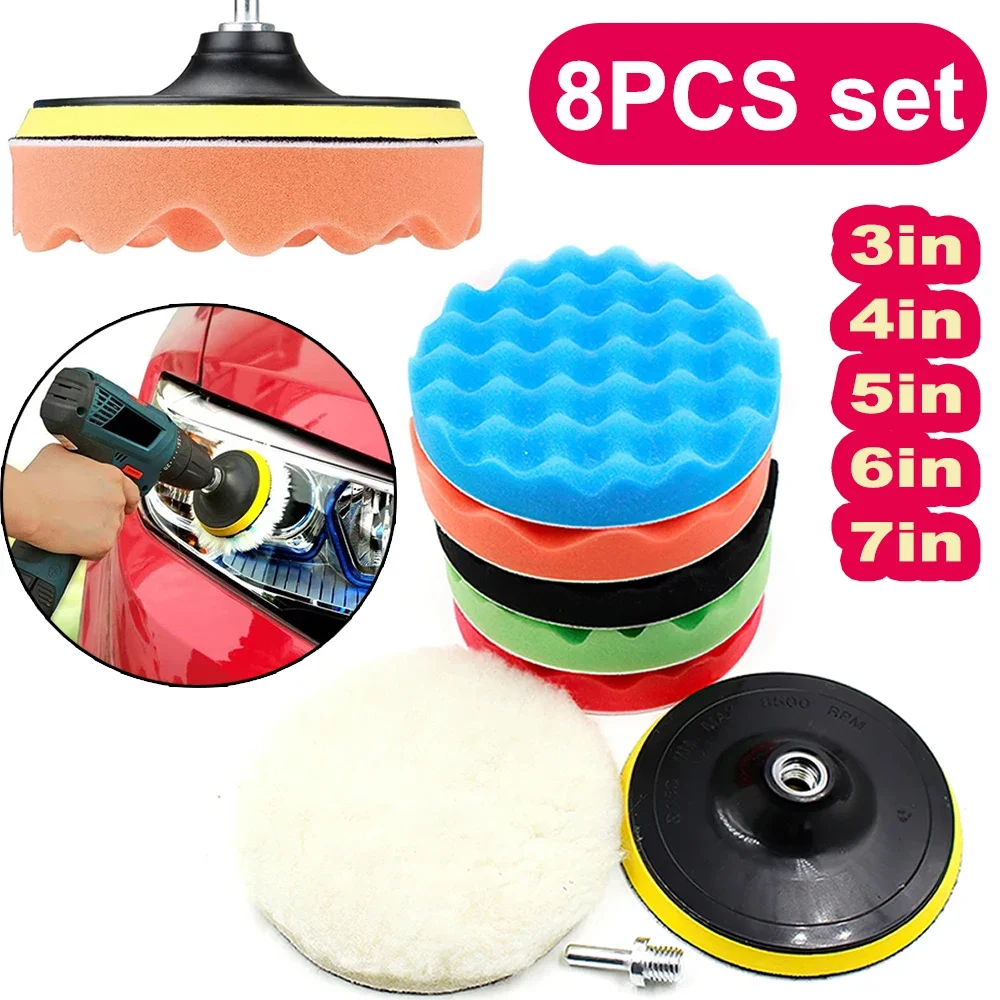 New 8Pcs Car Polishing Pads Ki - Polish Pad Set Buffer incelemesi ve fiyatı