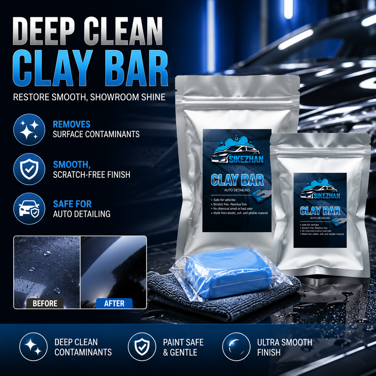 SIKEZHAN Magic Car Clay Bar fo - Clay Bar Lubricant incelemesi ve fiyatı
