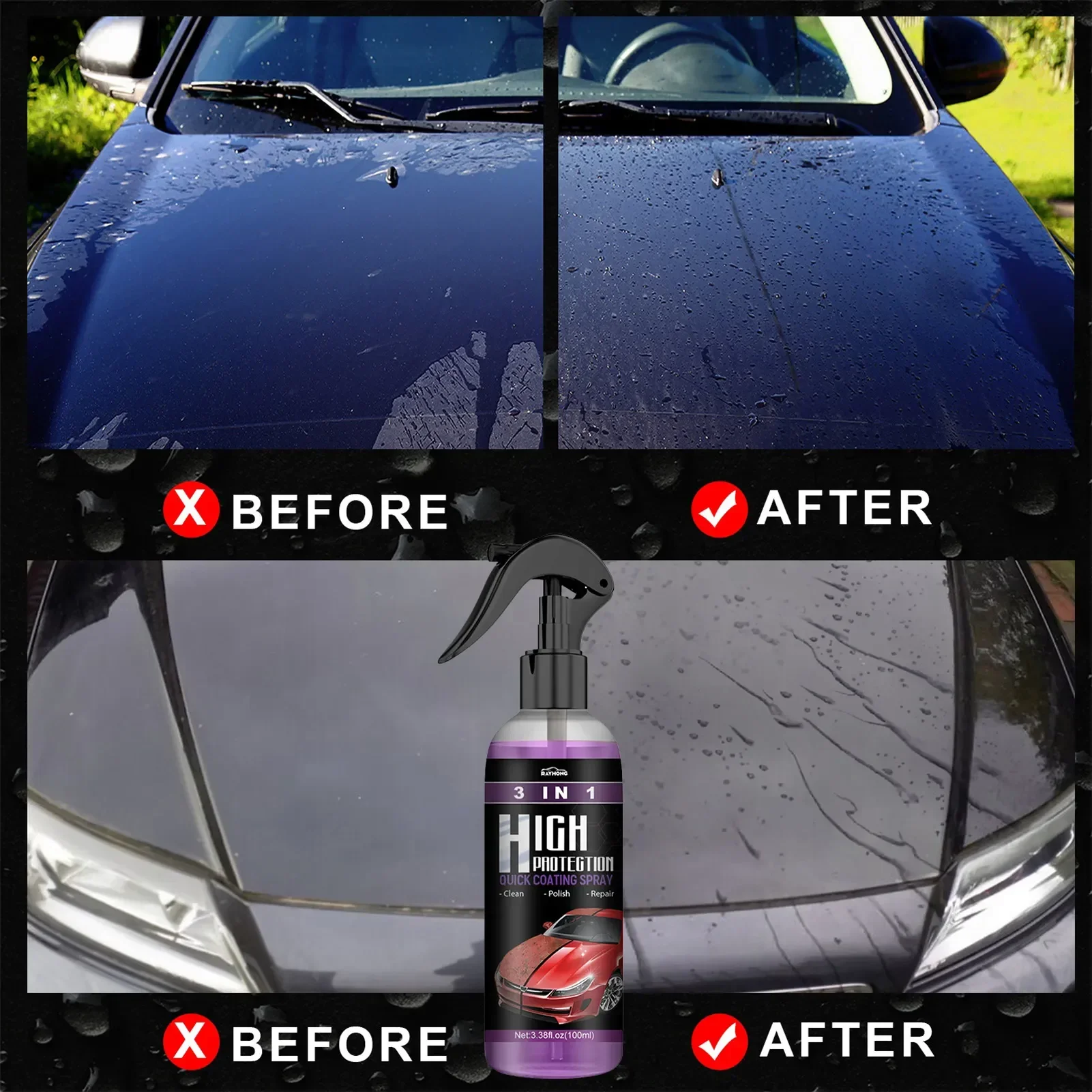 3 in 1 Car Ceramic Liquid Coat - Car Wax Ceramic Coating incelemesi ve fiyatı