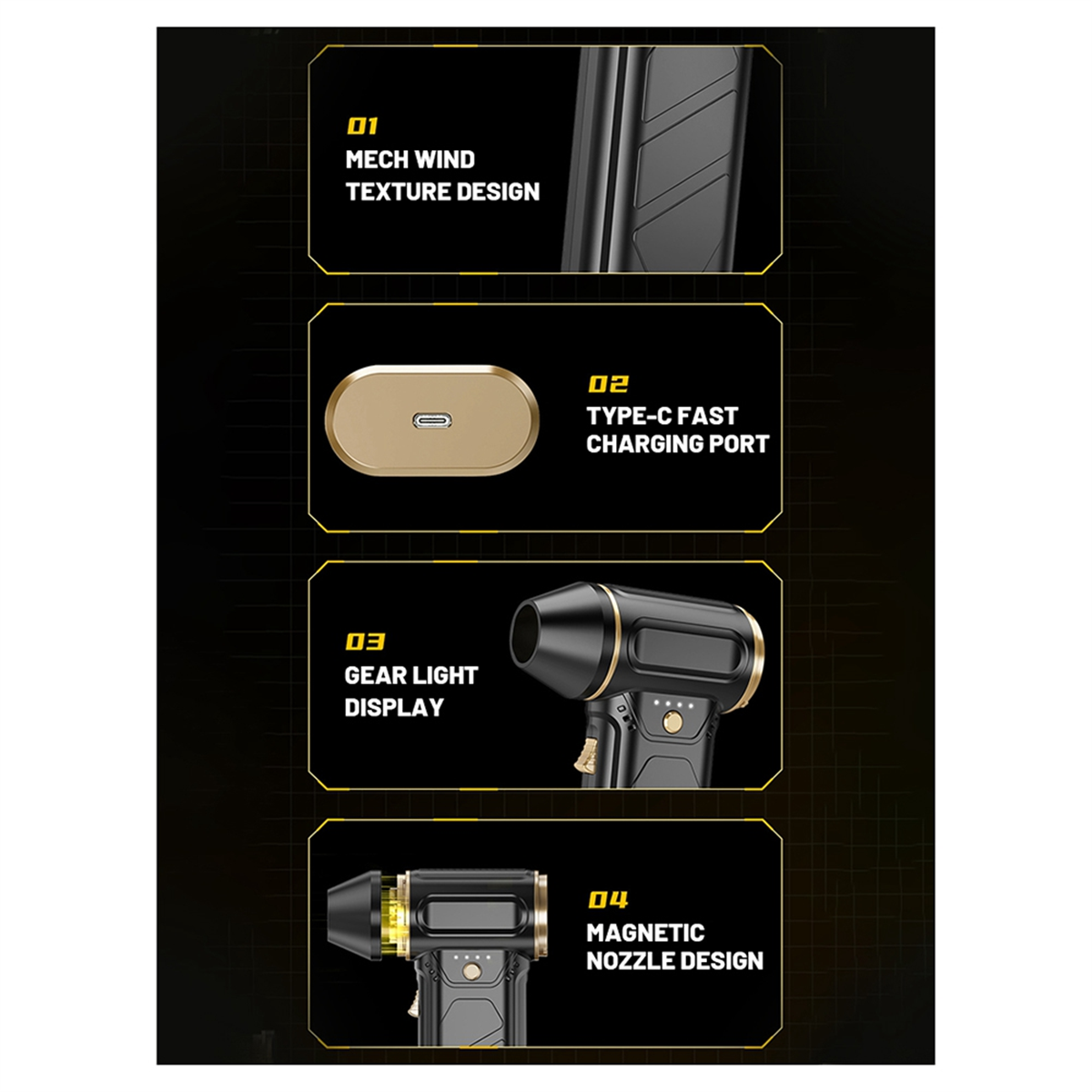 ABNJ 130000RPM Powerful Air Bl - Dryer Car Blower incelemesi ve fiyatı