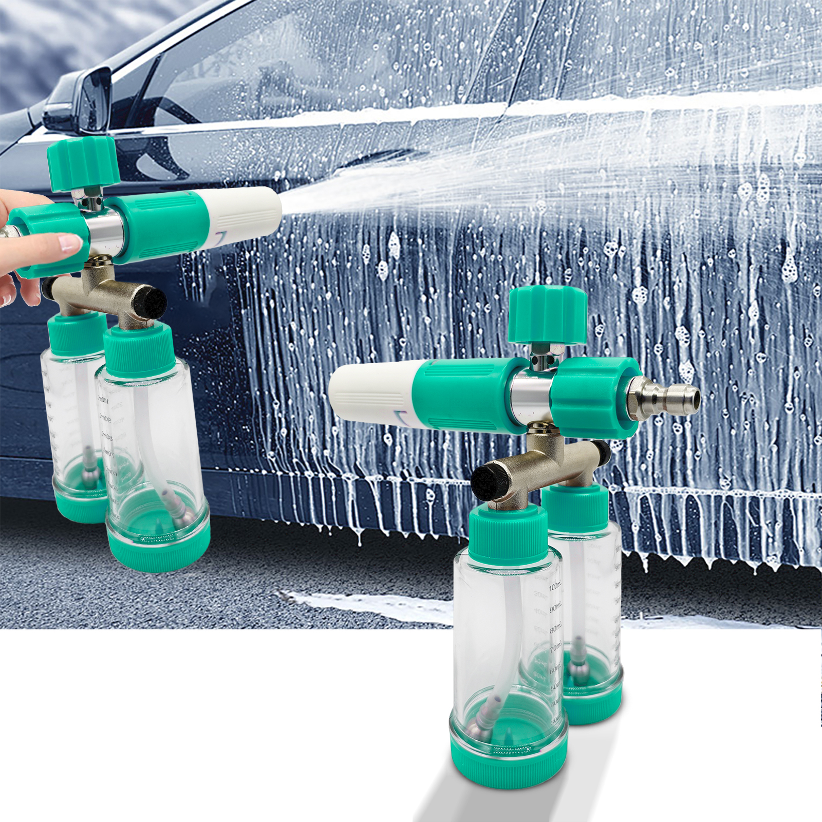 100ML Dual-Kettle Foam Sprayer - Pressure Washer Foam Gun incelemesi ve fiyatı
