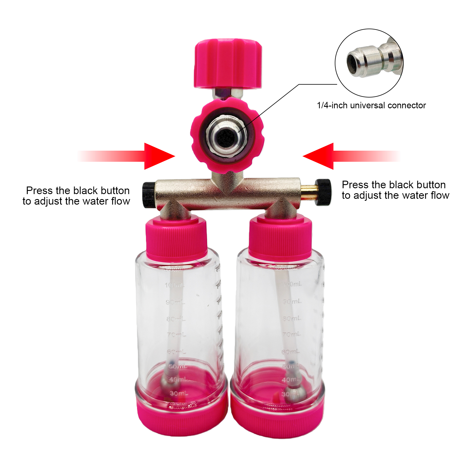 100ML Dual-Kettle Foam Sprayer - Pressure Washer Foam Gun incelemesi ve fiyatı
