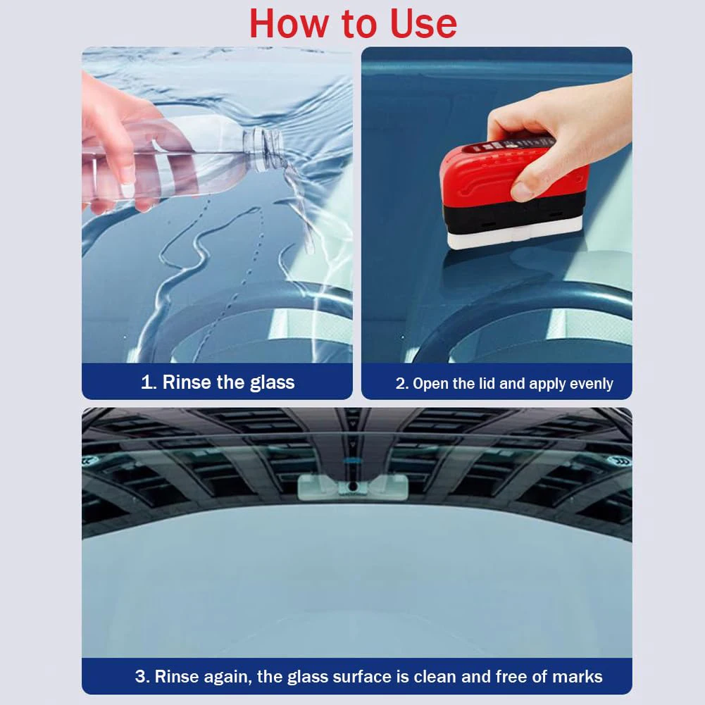 Car Glass Oil Film Remover Aut - Car Cleaning Brush incelemesi ve fiyatı